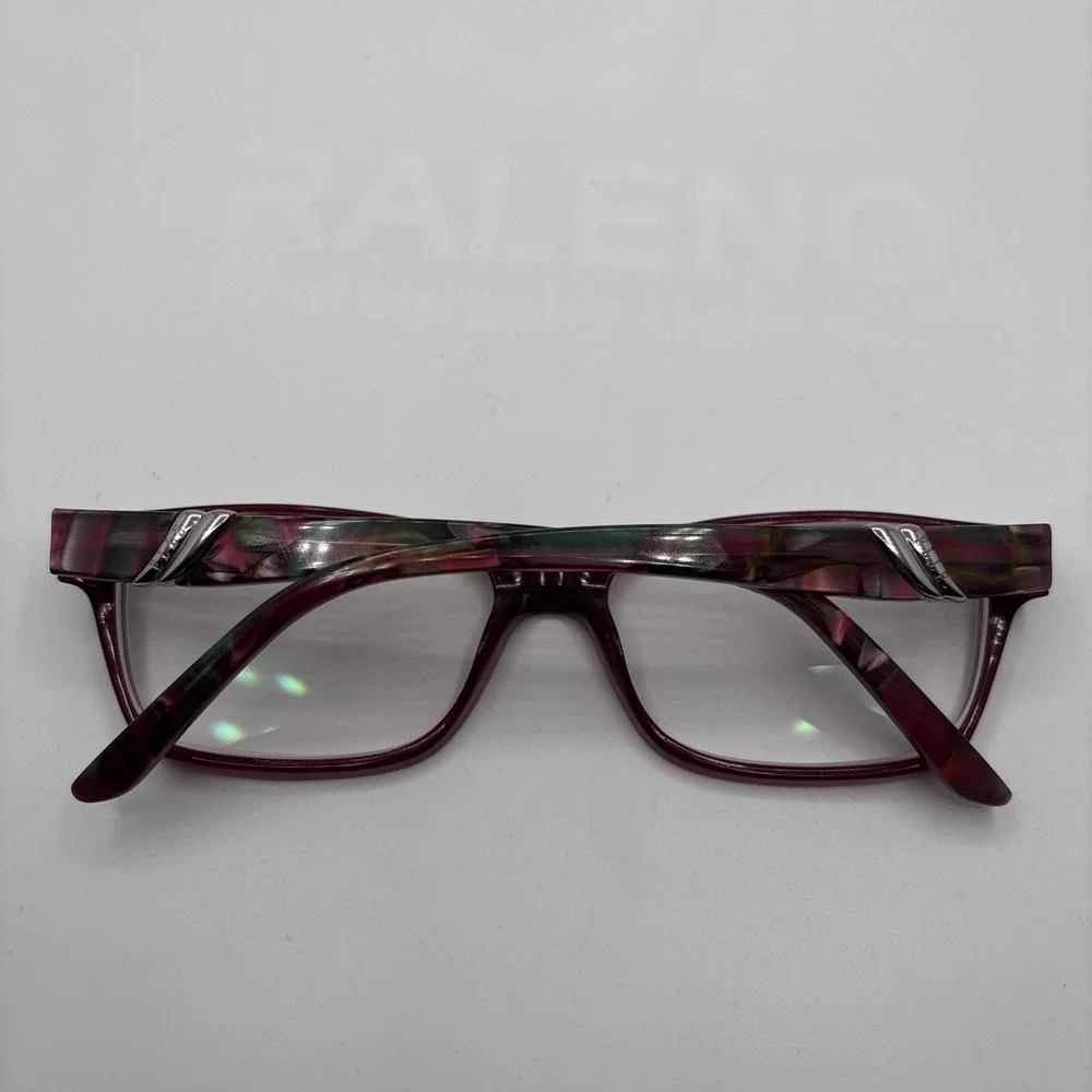 ELLE EL13393 BU BURGUNDY AUTHENTIC EYEGLASSES 55-16-140MM FRAME W/CASE
